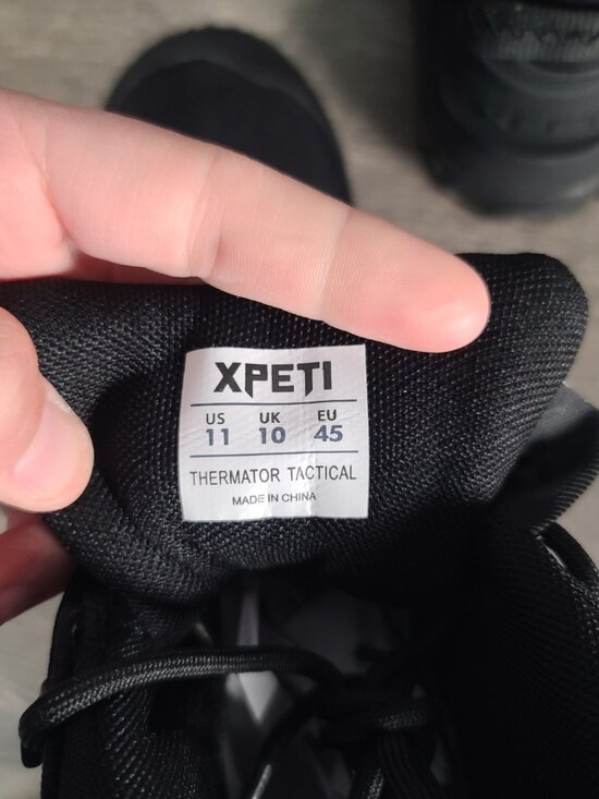 XPETI Men’s Mid-Ankle Thermator Waterproof Tactical Boot Size 11 Black main image 12